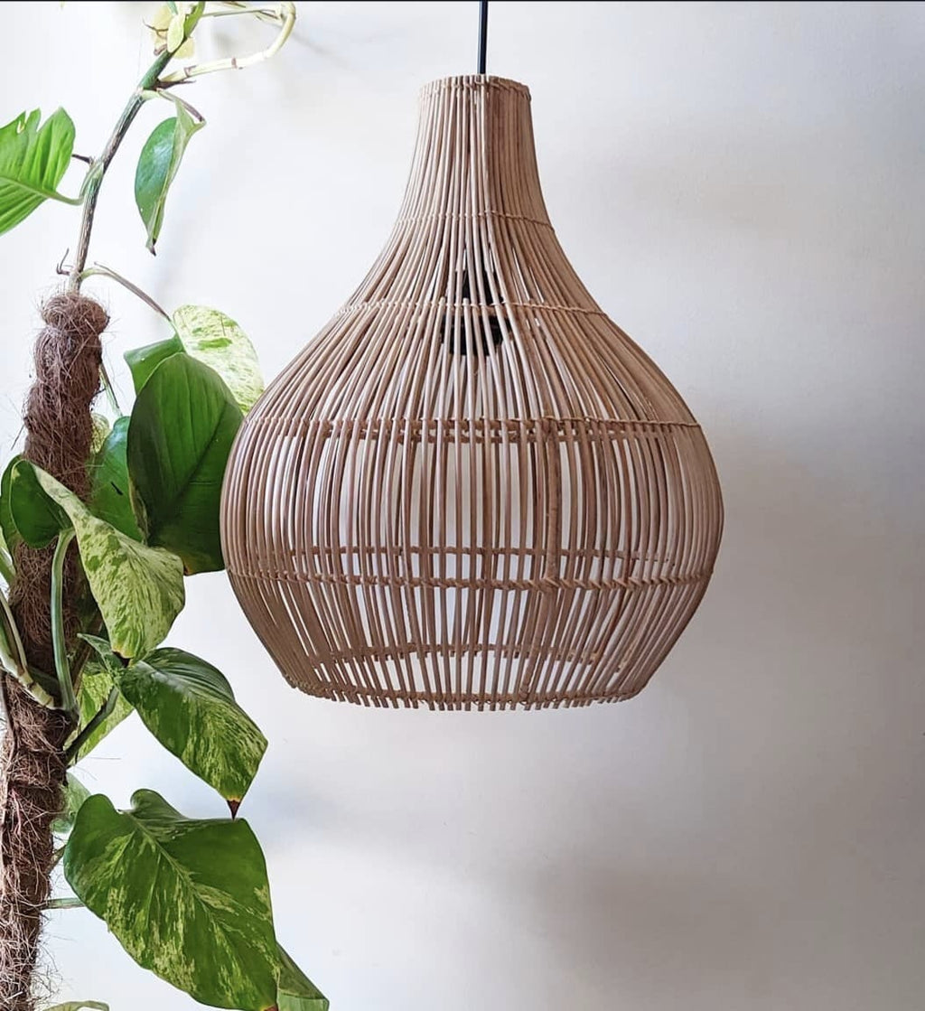 Bamboo Drop Pendant Lamp Shade