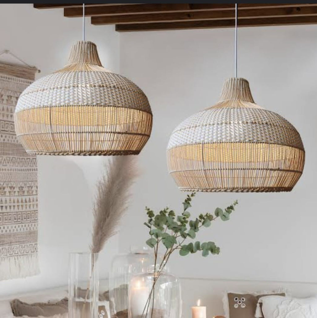 Cane & Rope Dome Pendant Lamp Shade