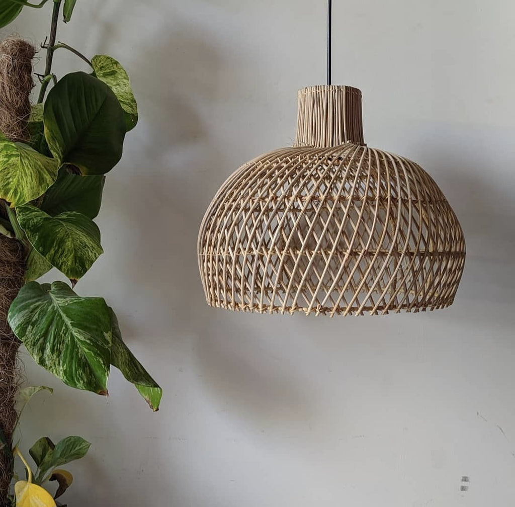 Natural Woven Dome Lamp Shade