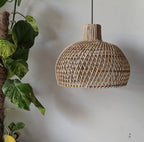 Natural Woven Dome Lamp Shade