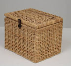 Basket with Lock – Cane (Multiple Sizes)