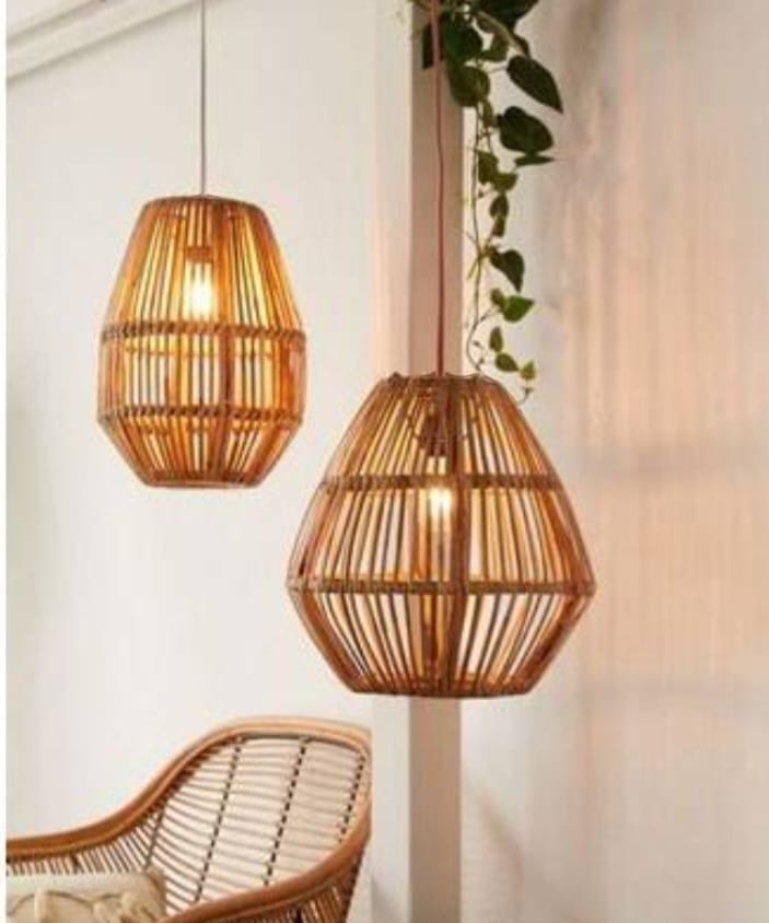 Cane Taper Pendant Lamp Shade (2 Sizes)