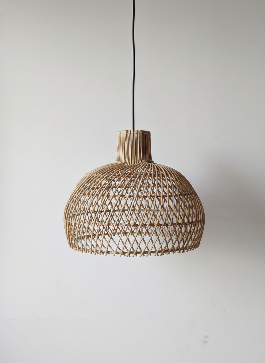 Natural Woven Dome Lamp Shade