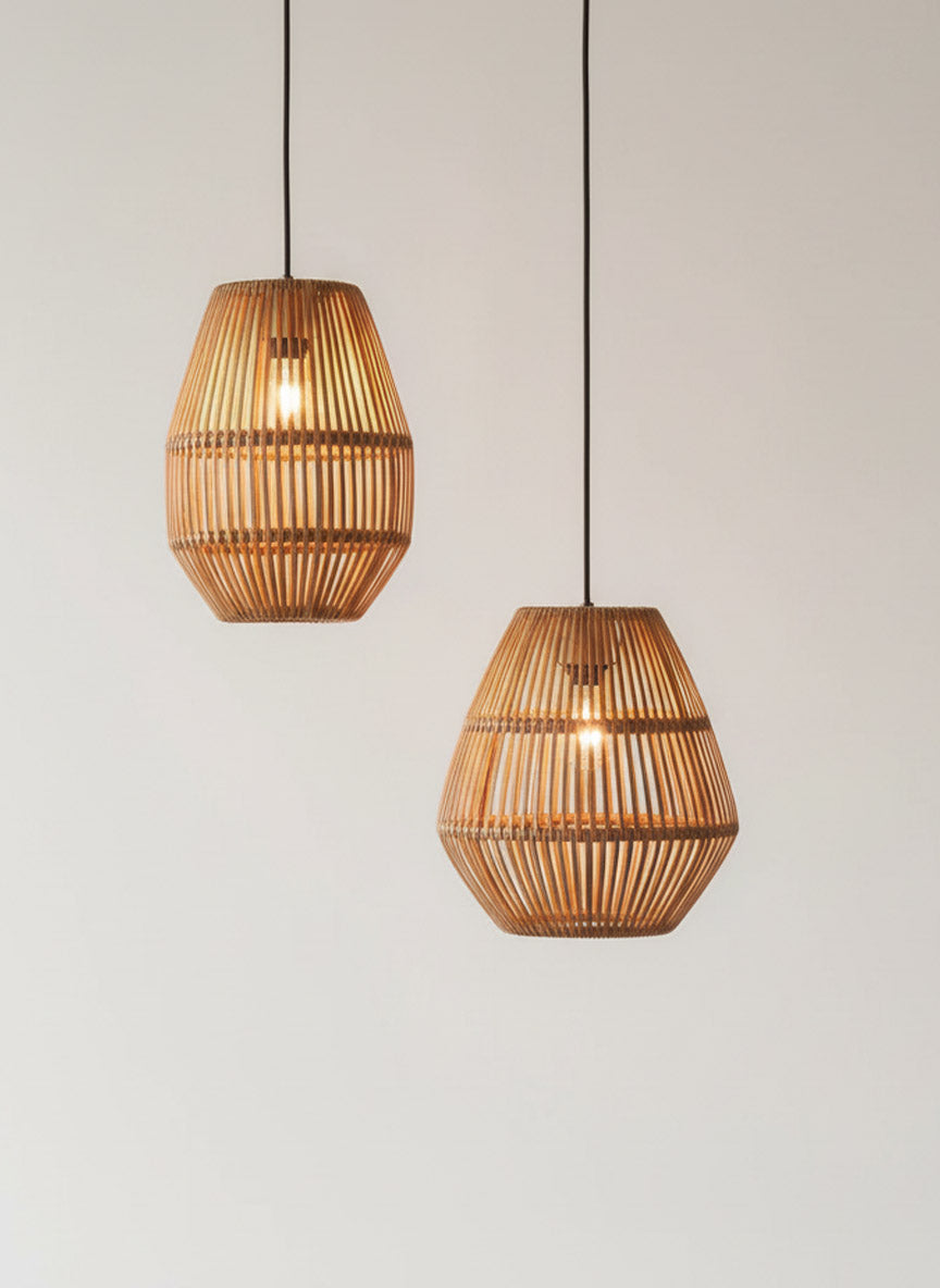 Cane Taper Pendant Lamp Shade (2 Sizes)