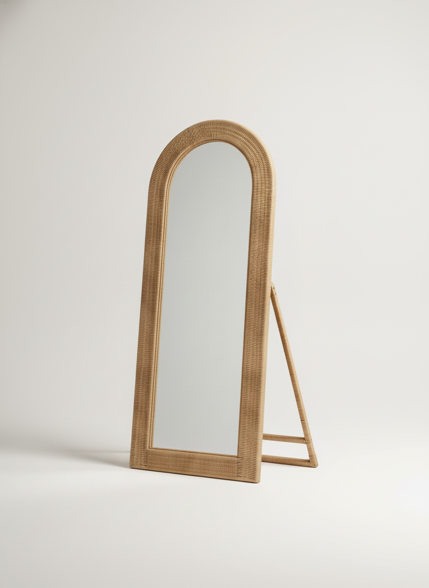 Arch Full-Length Mirror – Cane (5ft & 6ft)