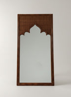 Moroccan Arch Cane Mirror with Stand