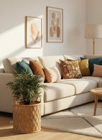 Diamond Weave Cane Planter